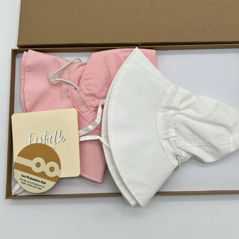 FURTALK 2-Pack Cotton Baby Toddler‎ Sun Hat UPF 50+ All Day UV Protection